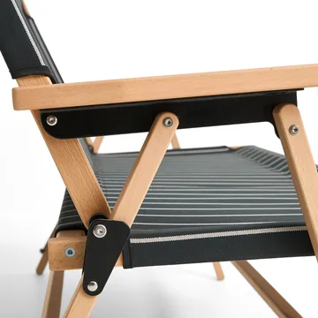 Outdoor Market klapbank - Zwart-beige, 2-zits - HAY