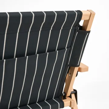 Outdoor Market klapbank - Zwart-beige, 2-zits - HAY