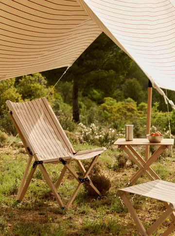 Outdoor Market klapstoel - Beige-rood - HAY