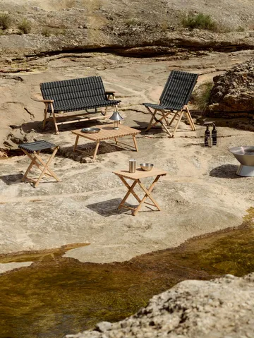 Outdoor Market klapstoel - Zwart-beige - HAY