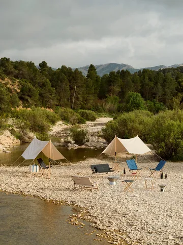 Outdoor Market koeltas - Blauw-beige - HAY