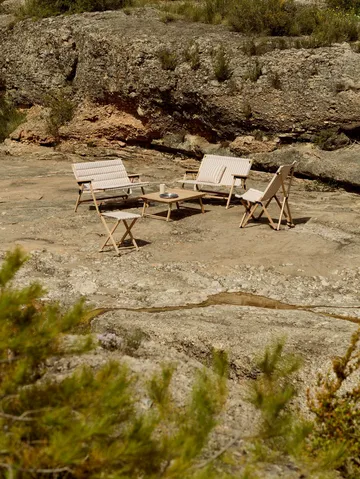 Outdoor Market kussen - Beige-rood, 45×35 cm - HAY