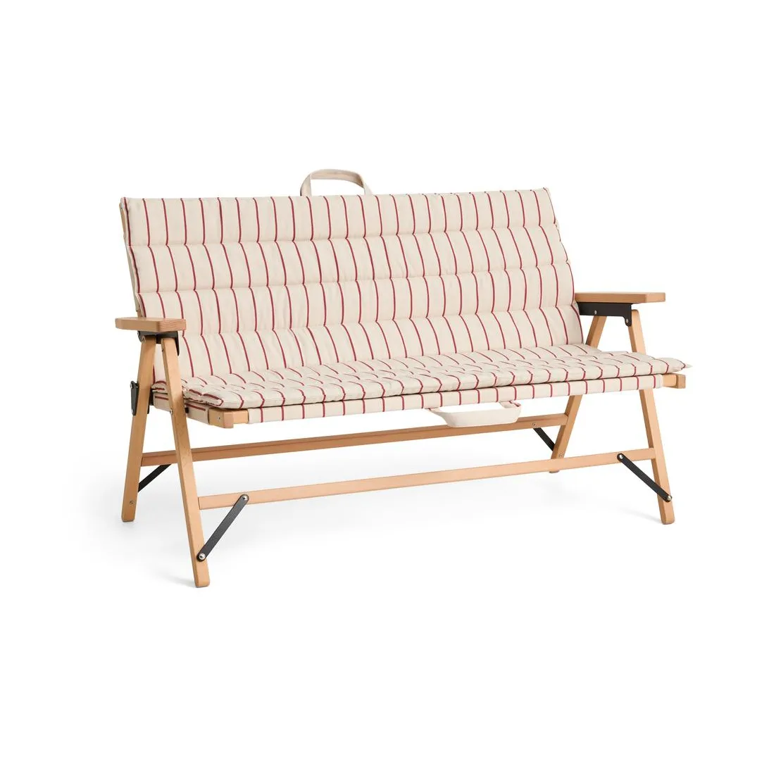 Outdoor Market kussen voor bank, Beige-rood, 2-zits HAY
