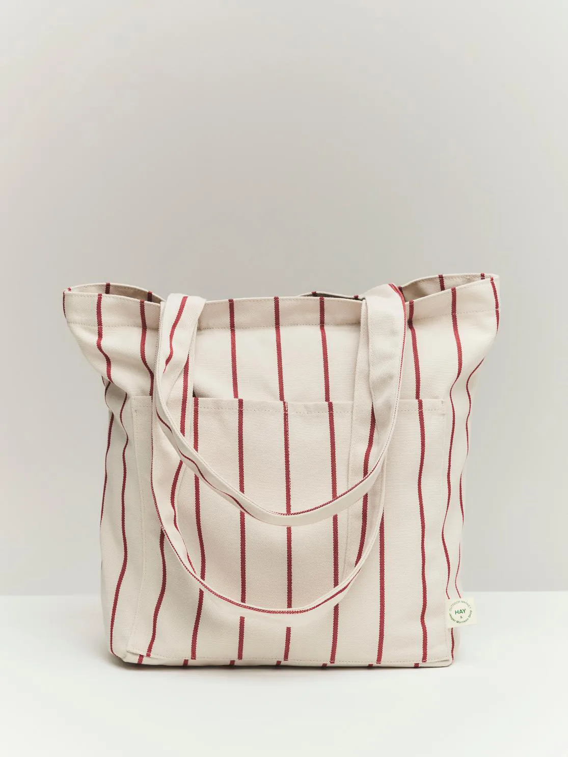 Outdoor Market stoffen tas, Beige-rood, medium HAY
