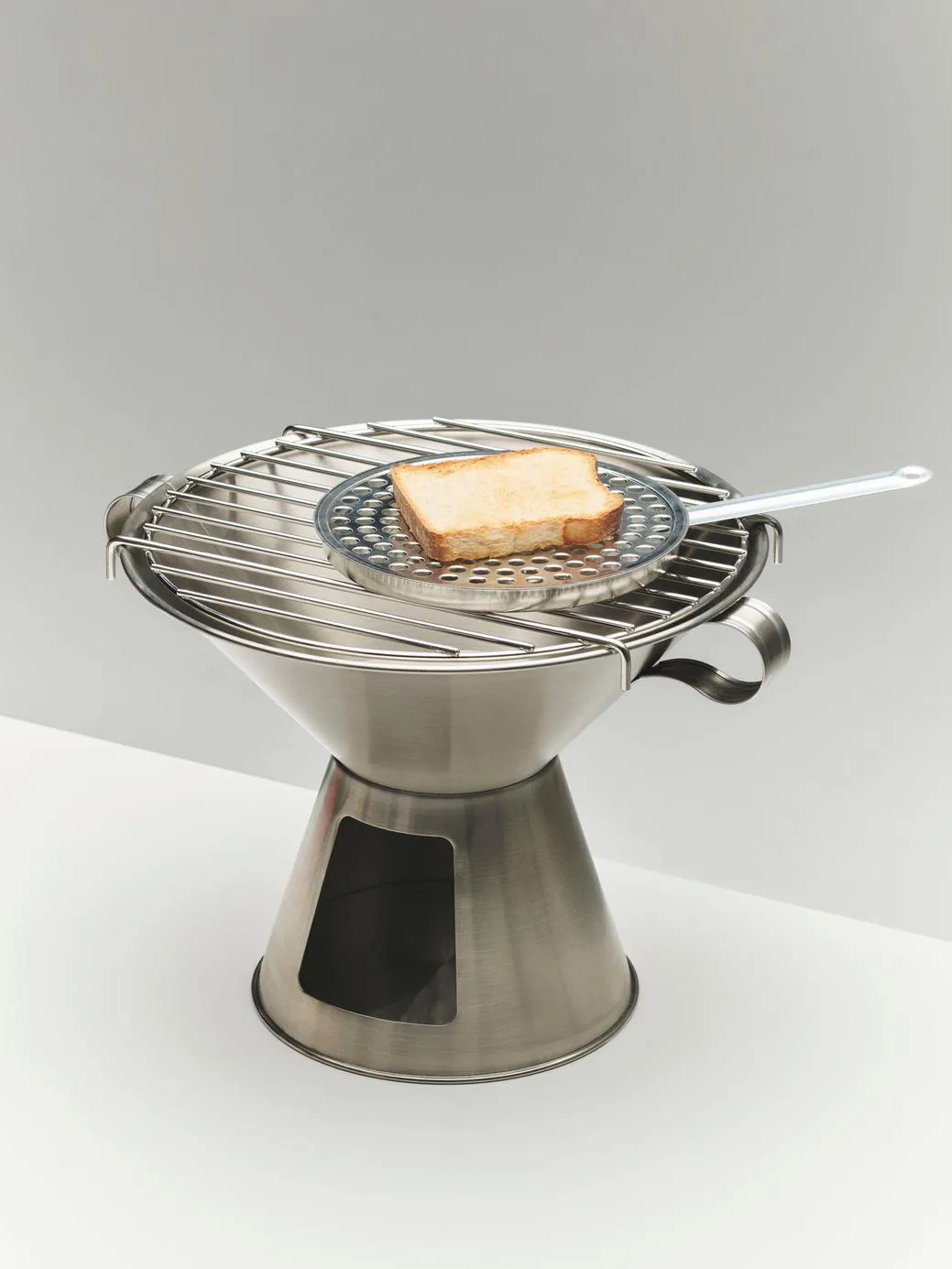 Outdoor Market tosti-ijzer voor de barbecue, Roestvrij staal HAY