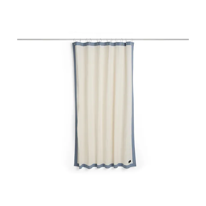 Outline douchegordijn - Crème en blauw - HAY