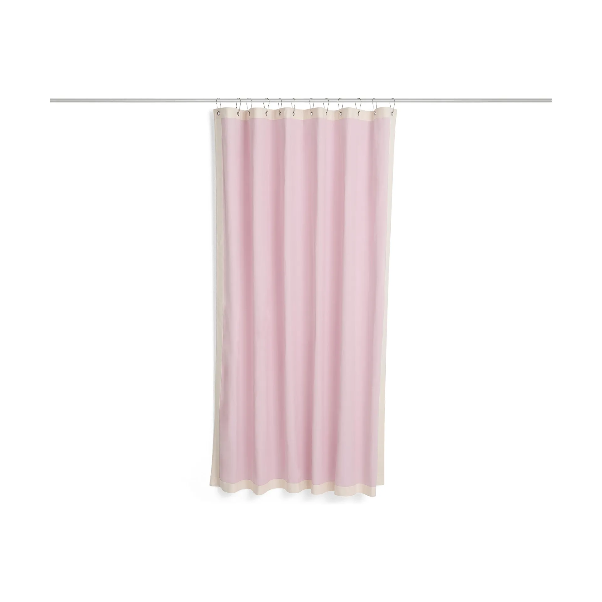 Outline douchegordijn, Roze en crème HAY