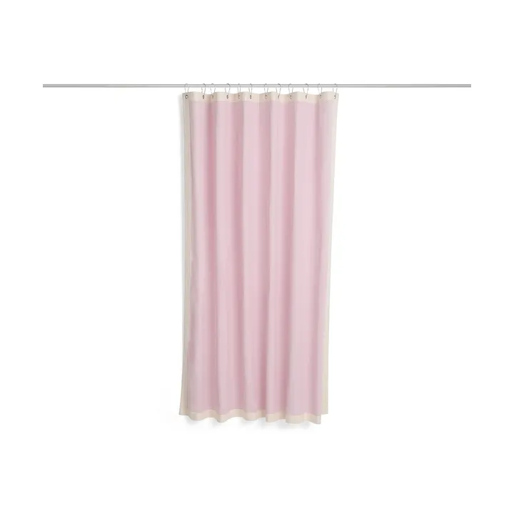Outline douchegordijn - Roze en crème - HAY