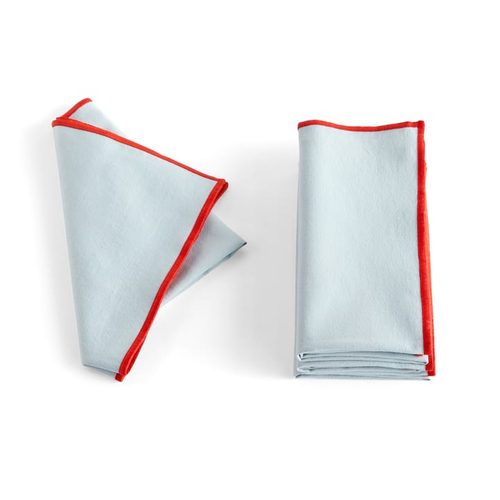 Outline stoffen servet 4-pack, Light blue HAY