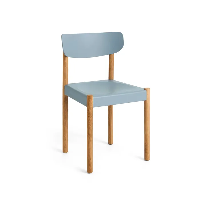 Pack Chair 10 stoel - Geolied eik-ash blue - HAY