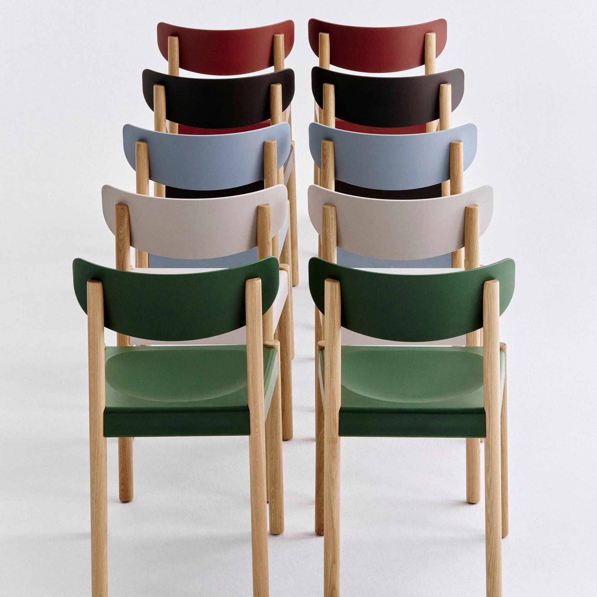 Pack Chair 10 stoel, Geolied eik-ash blue HAY