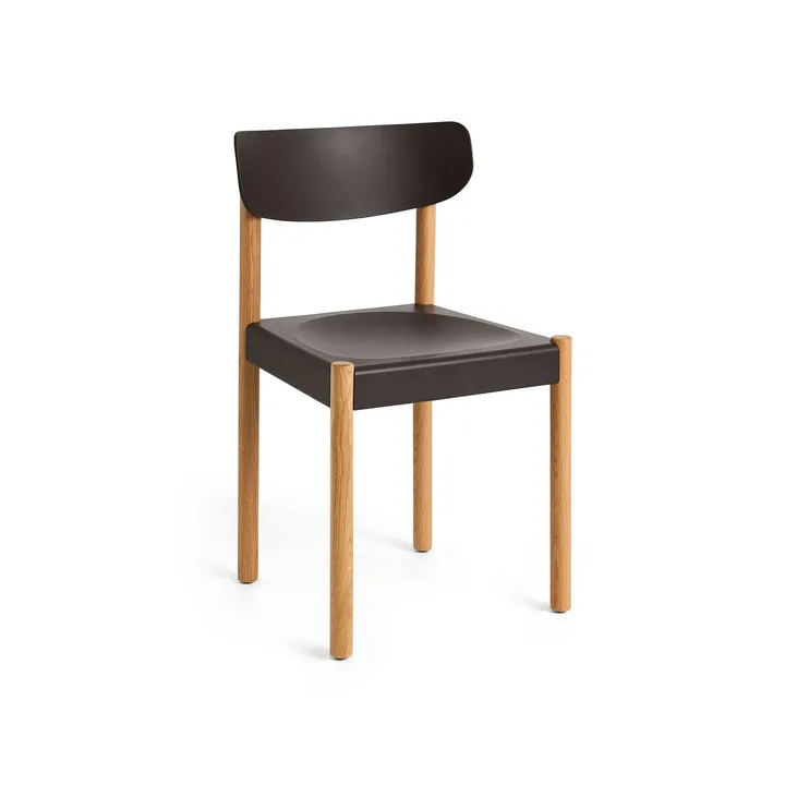 Pack Chair 10 stoel - Geolied eik-graphite brown - HAY
