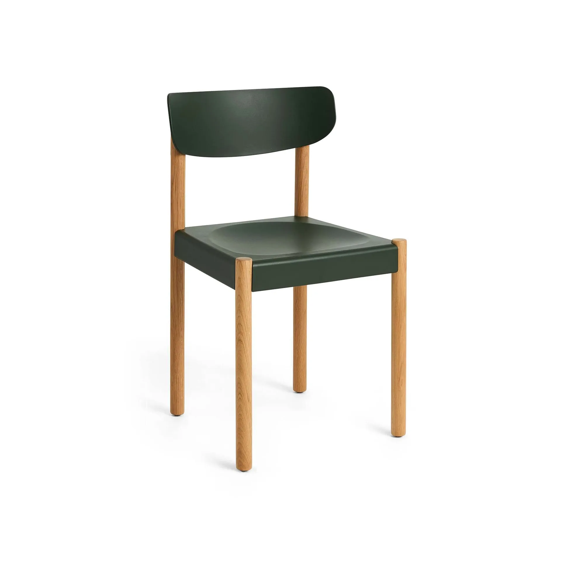 Pack Chair 10 stoel, Geolied eik-palm green HAY