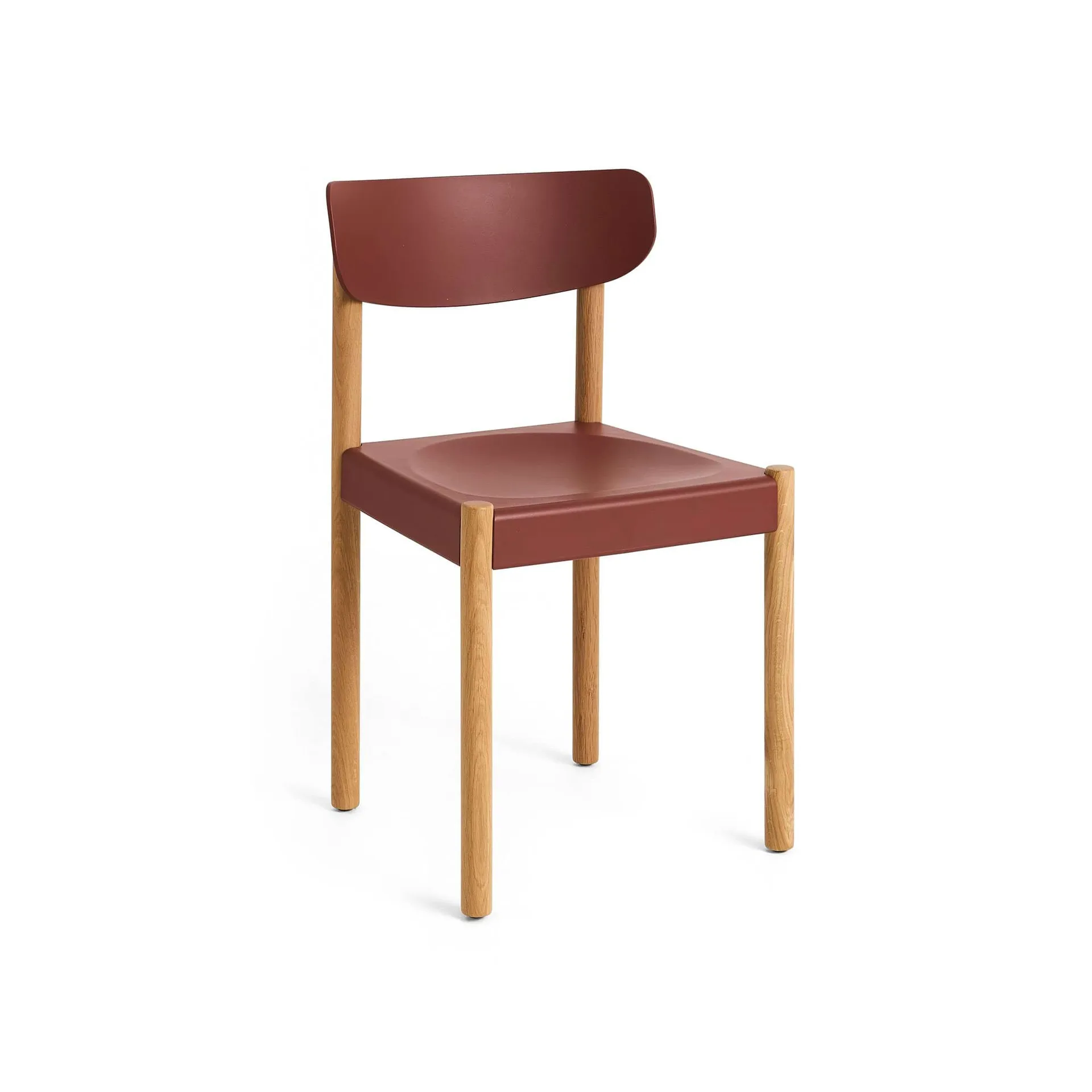 Pack Chair 10 stoel, Geolied eiken-hull red HAY
