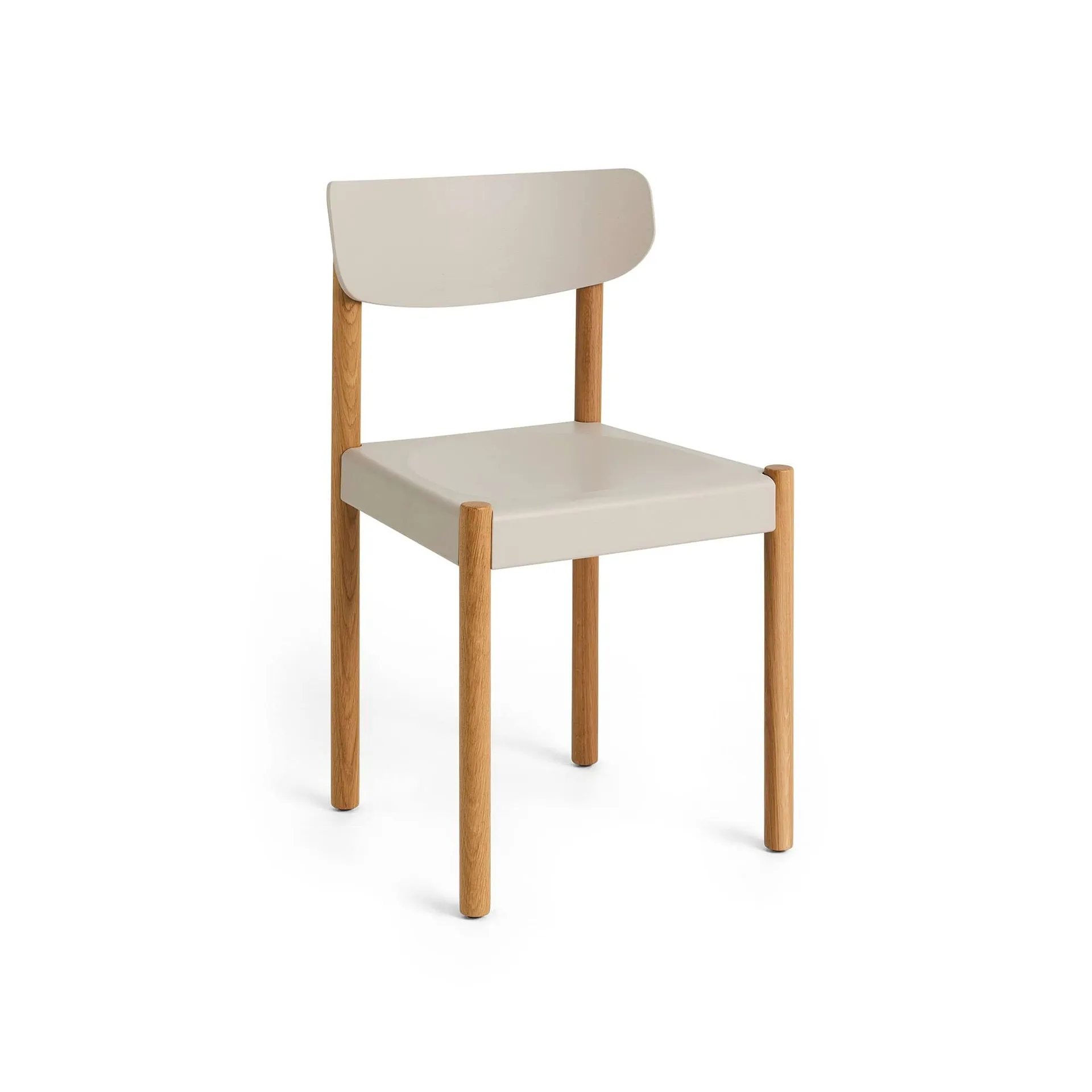 Pack Chair 10 stoel, Geoliede eik-chalk grey HAY