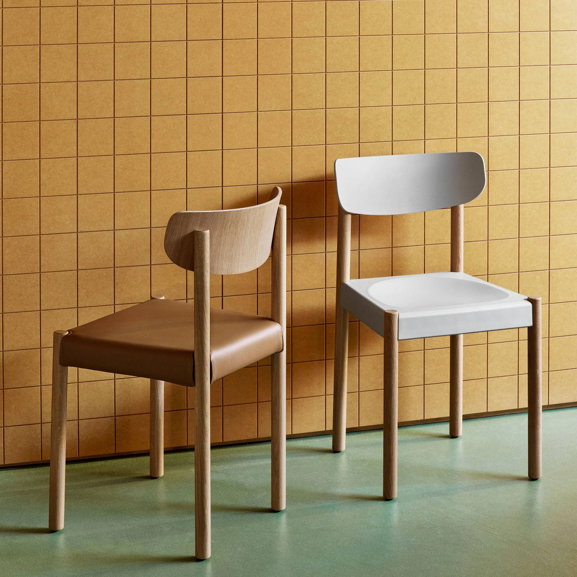Pack Chair 10 stoel, Geoliede eik-chalk grey HAY