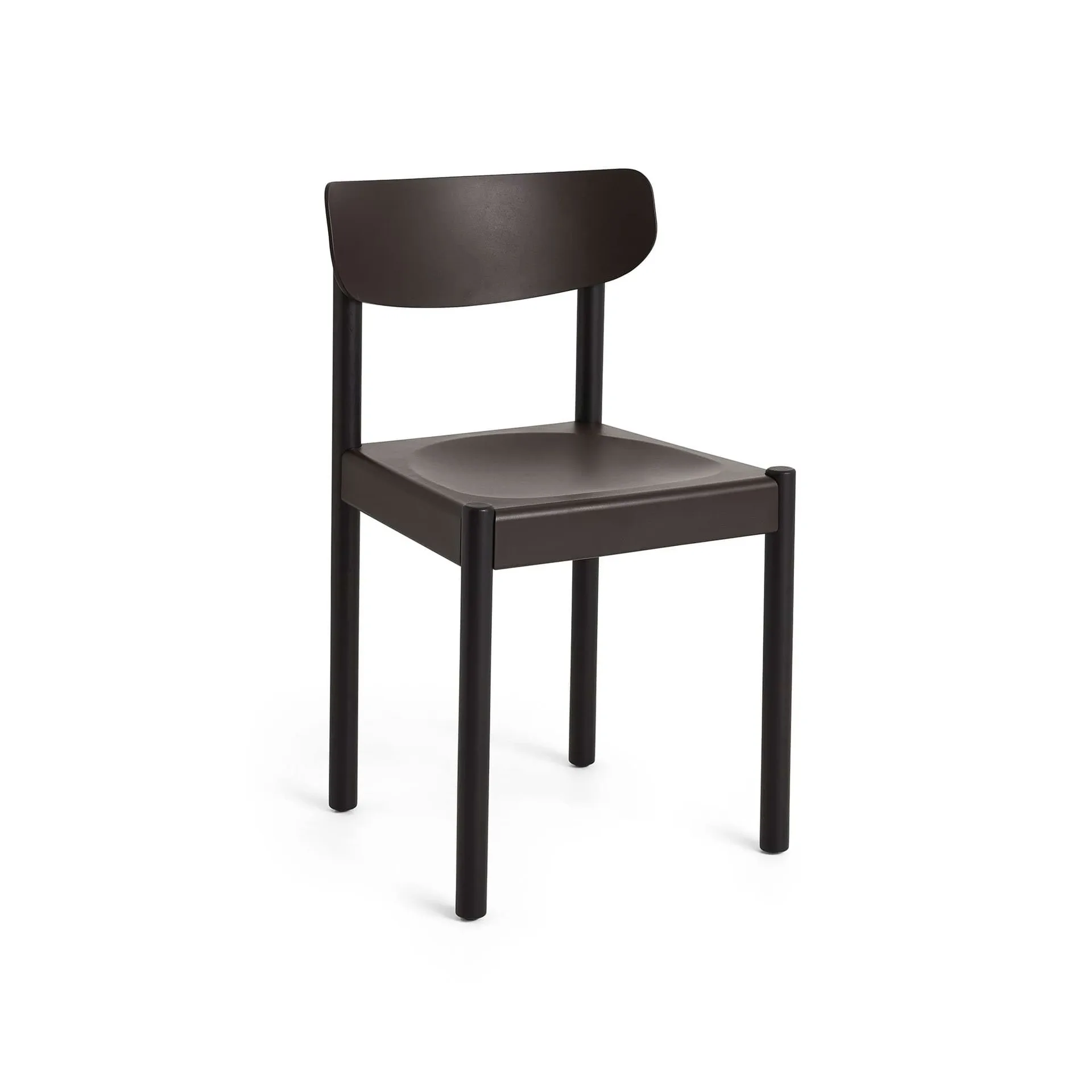 Pack Chair 10 stoel, Iron black eik-graphite brown HAY
