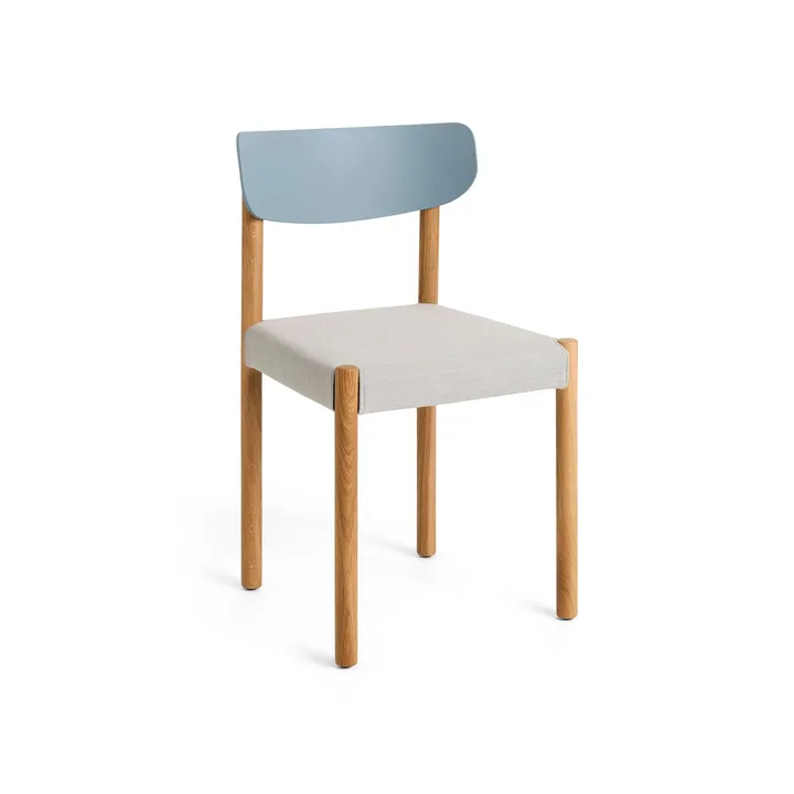 Pack Chair 11 stoel - Geolied eik-ash blue-Remix 606 - HAY