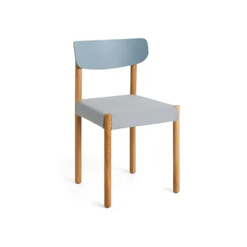 Pack Chair 11 stoel - Geolied eik-ash blue-Steelcut 140 - HAY