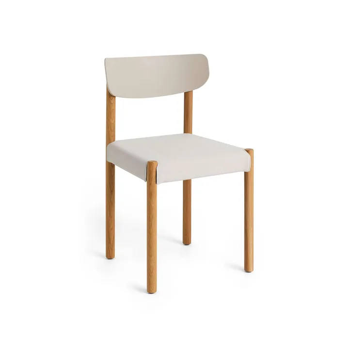 Pack Chair 11 stoel - Geolied eik-chalk grey-Steelcut 220 - HAY