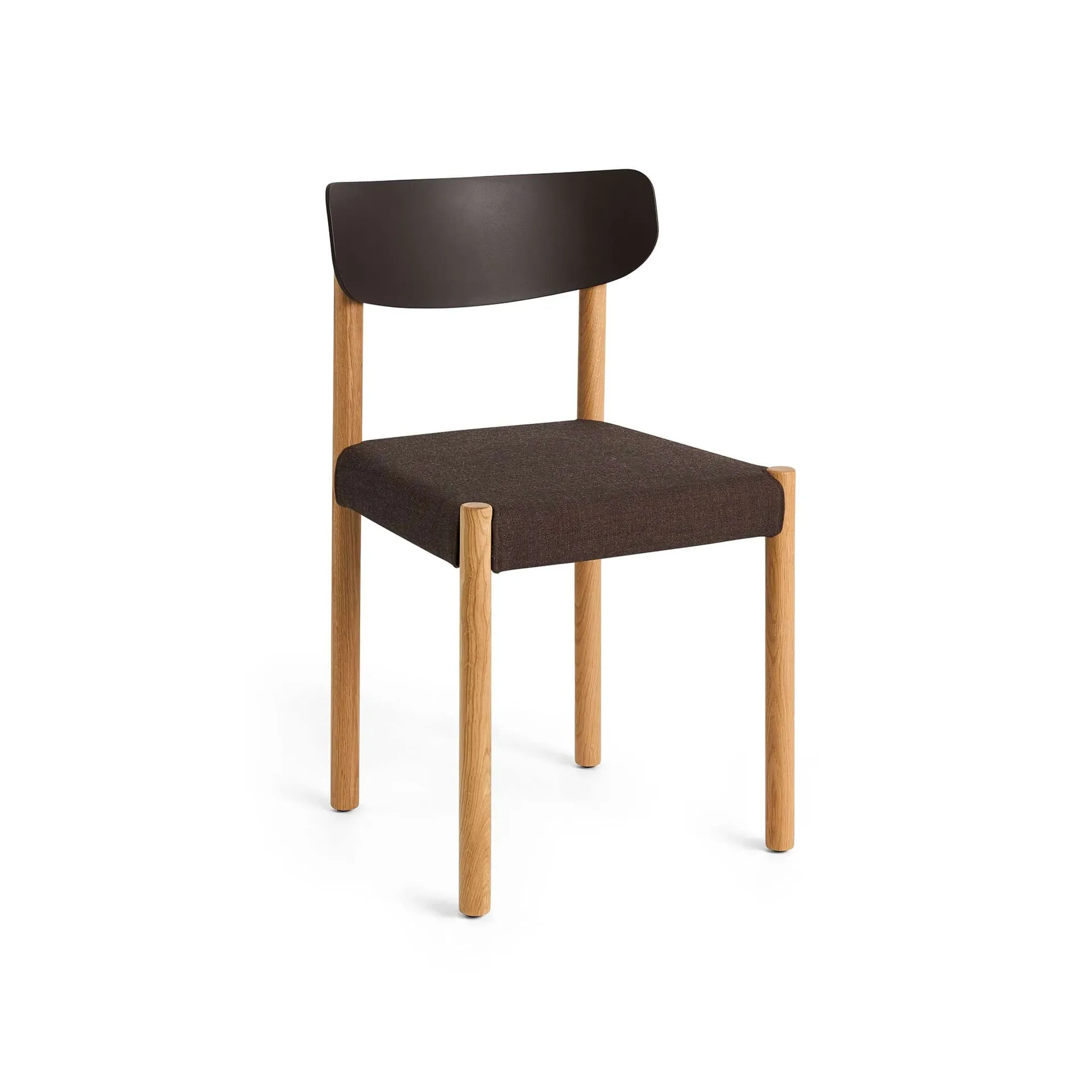 Pack Chair 11 stoel, Geolied eik-graphite brown-Remix 356 HAY