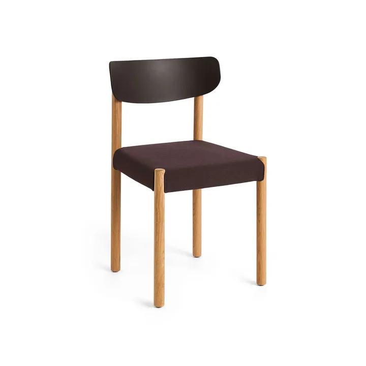 Pack Chair 11 stoel - Geolied eik-graphite brown-Steelcut 695 - HAY