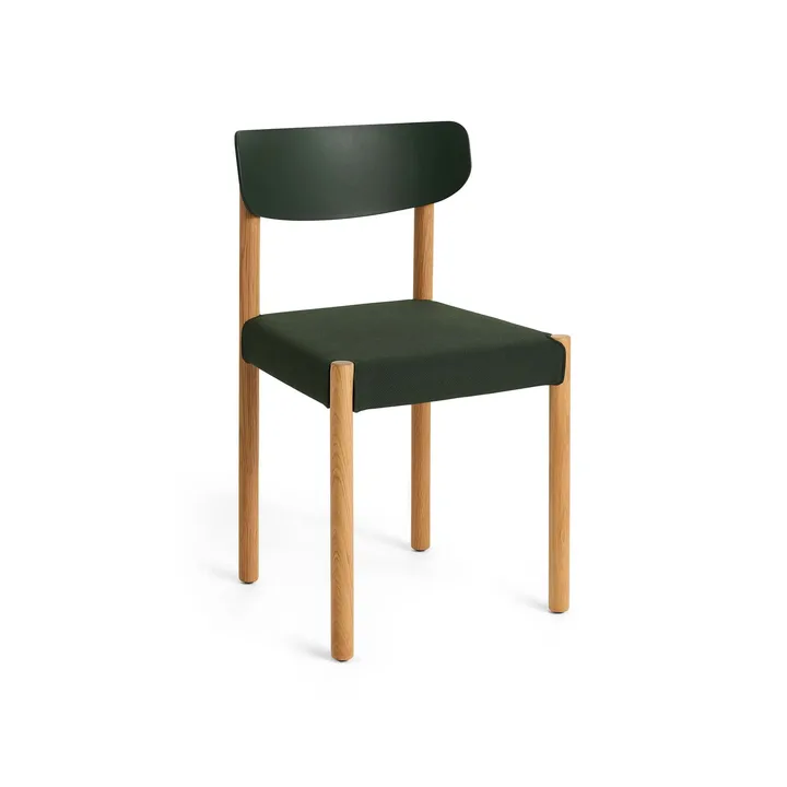 Pack Chair 11 stoel - Geolied eik-palm green-Steelcut 975 - HAY