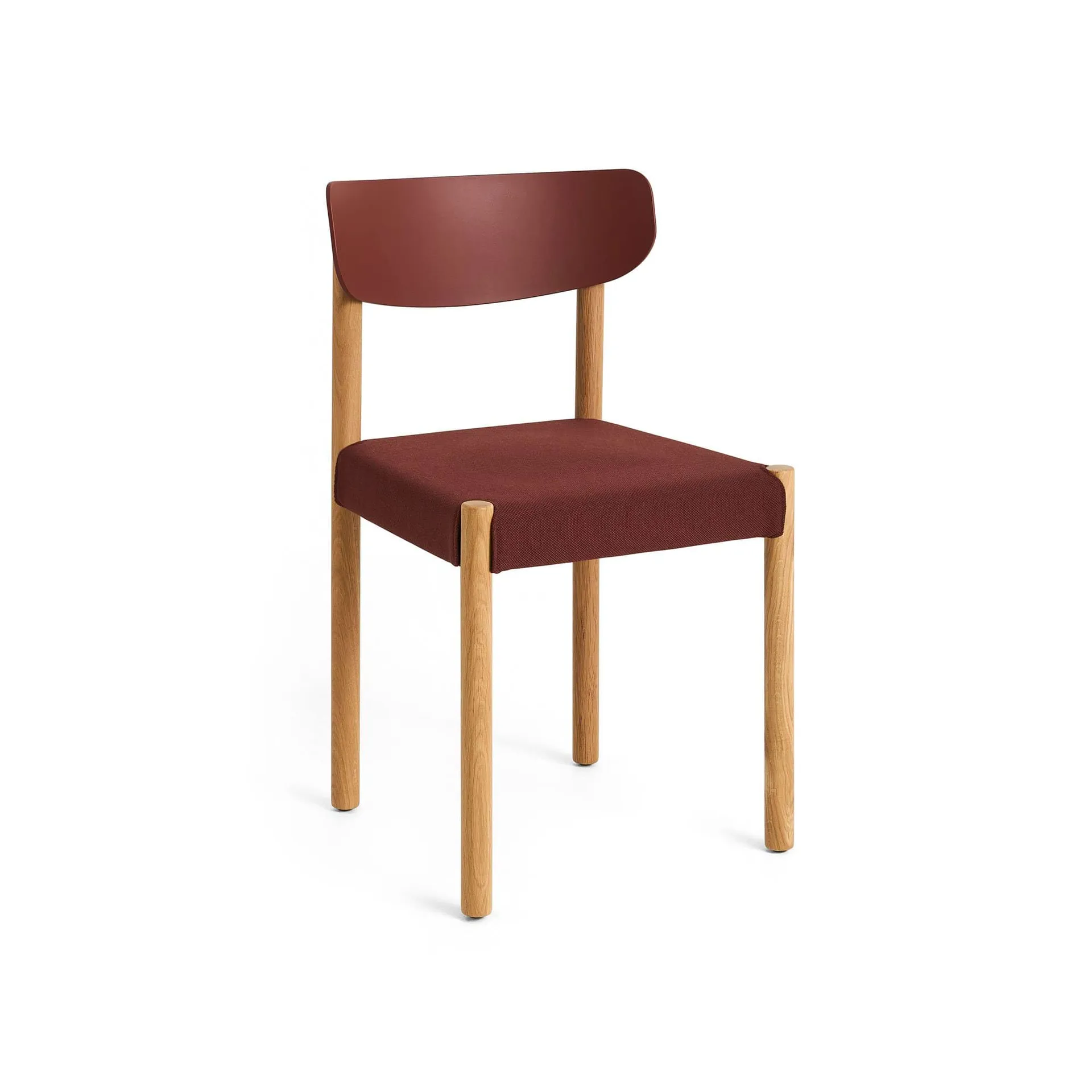 Pack Chair 11 stoel, Geolied eiken-hull red-Steelcut 655 HAY