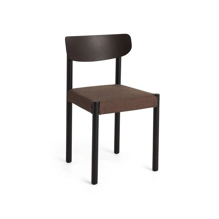 Pack Chair 11 stoel - Iron black eik-graphite brown-Remix 356 - HAY
