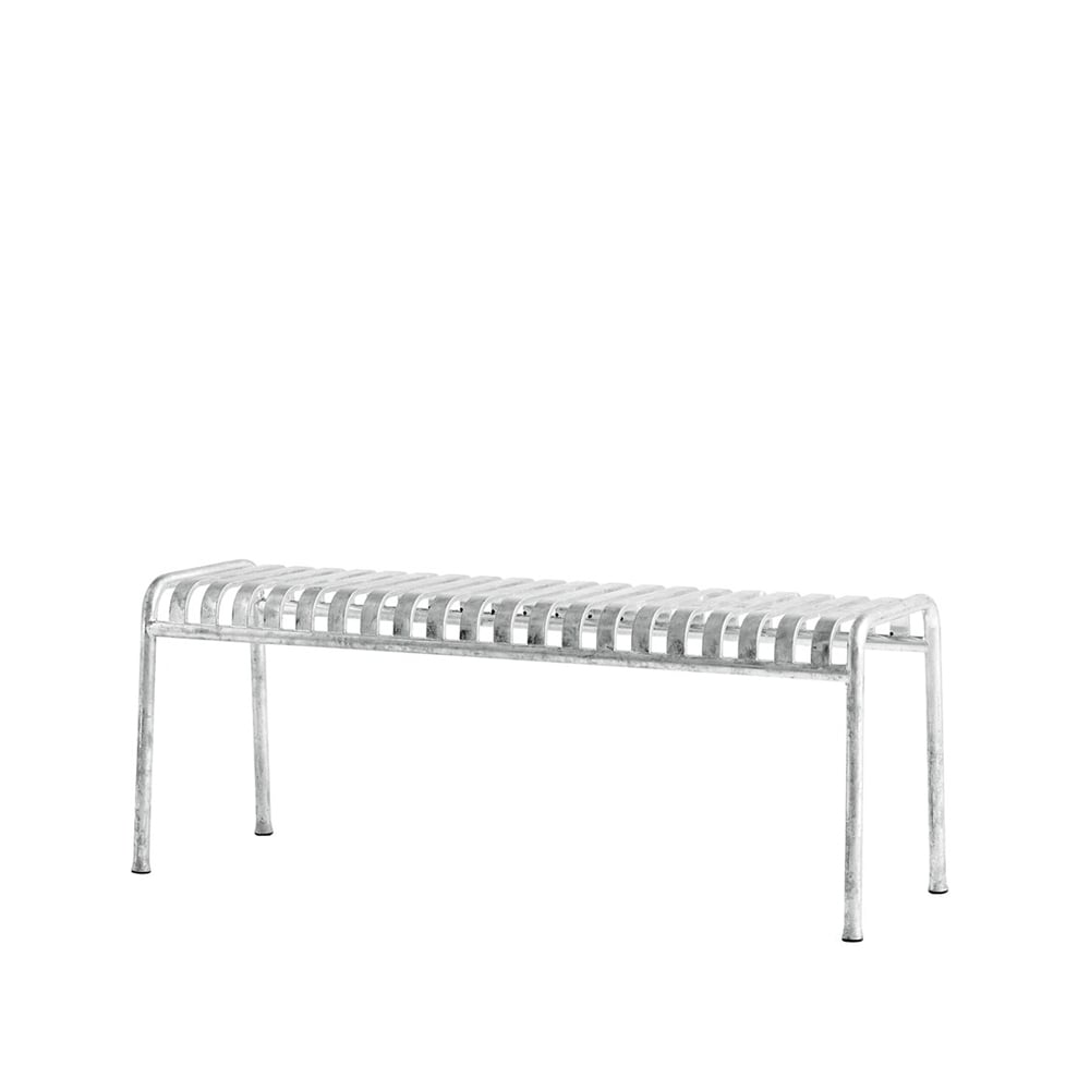 HAY Palissade bank 120x42 cm hot galvanized | Scandinavisch Interieur | Zilverkleurig