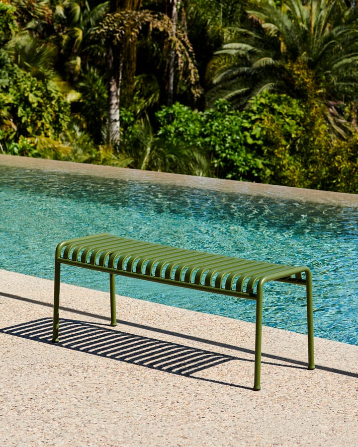 Palissade bank 120x42 cm, Olive HAY