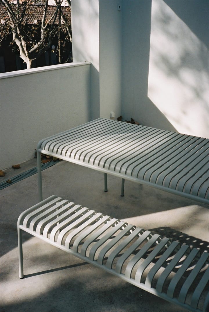Palissade bank 120x42 cm, Sky grey HAY