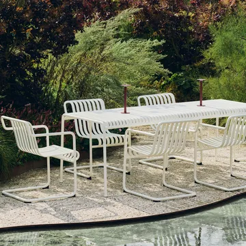 Palissade Cantilever Dining armstoel - Cream white - HAY