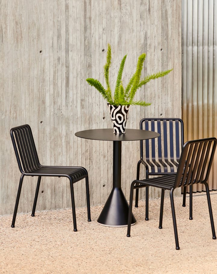 Palissade Cone rond koffietafel, Anthracite, ø70 HAY