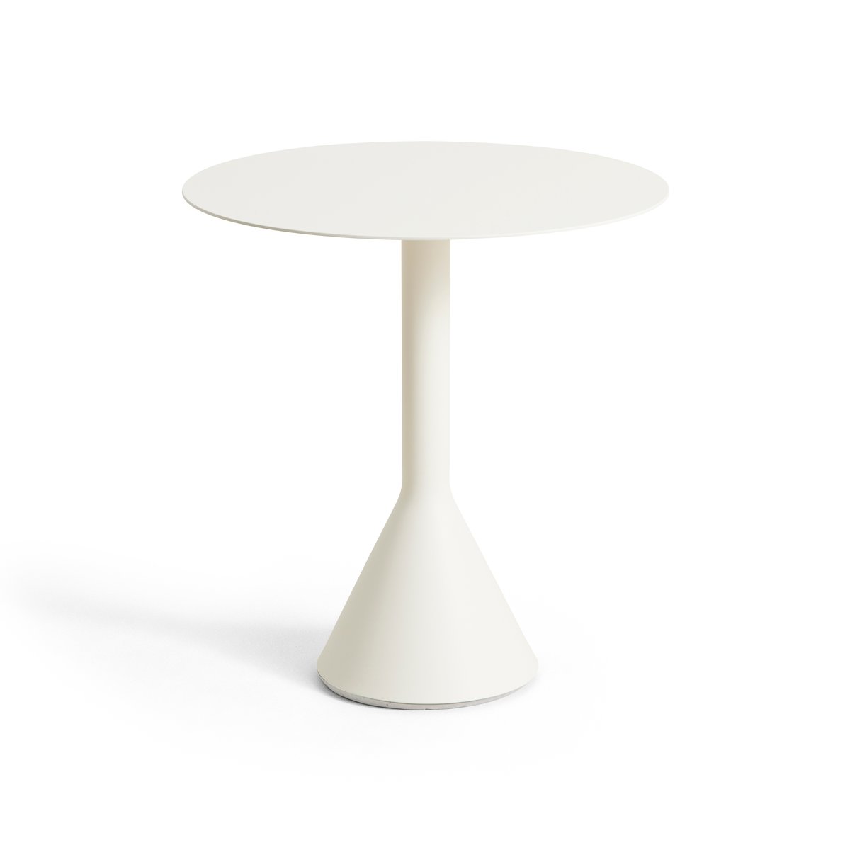 HAY Palissade Cone rond koffietafel Cream white, o70 cm