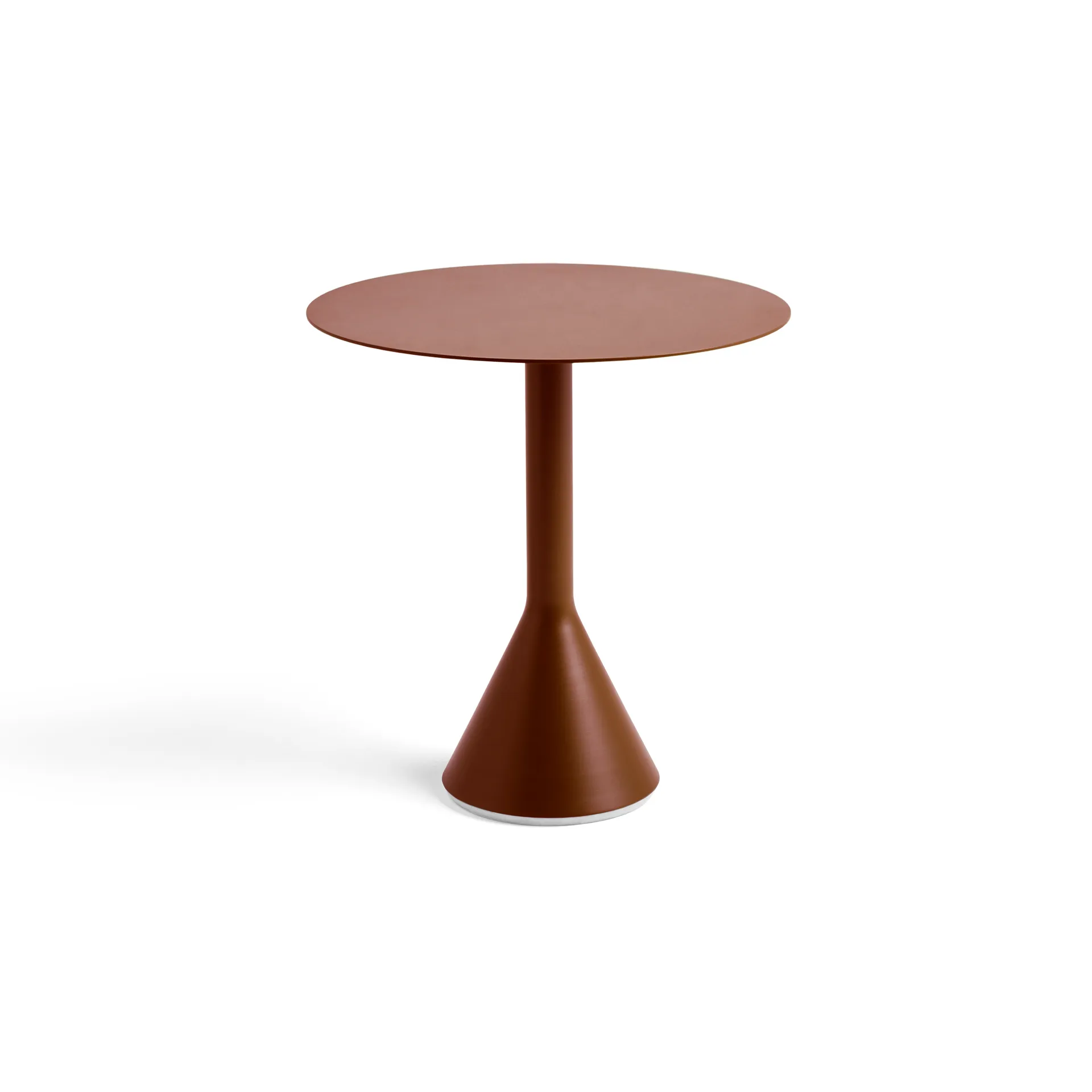 Palissade Cone rond koffietafel, Iron red, Ø70 cm HAY