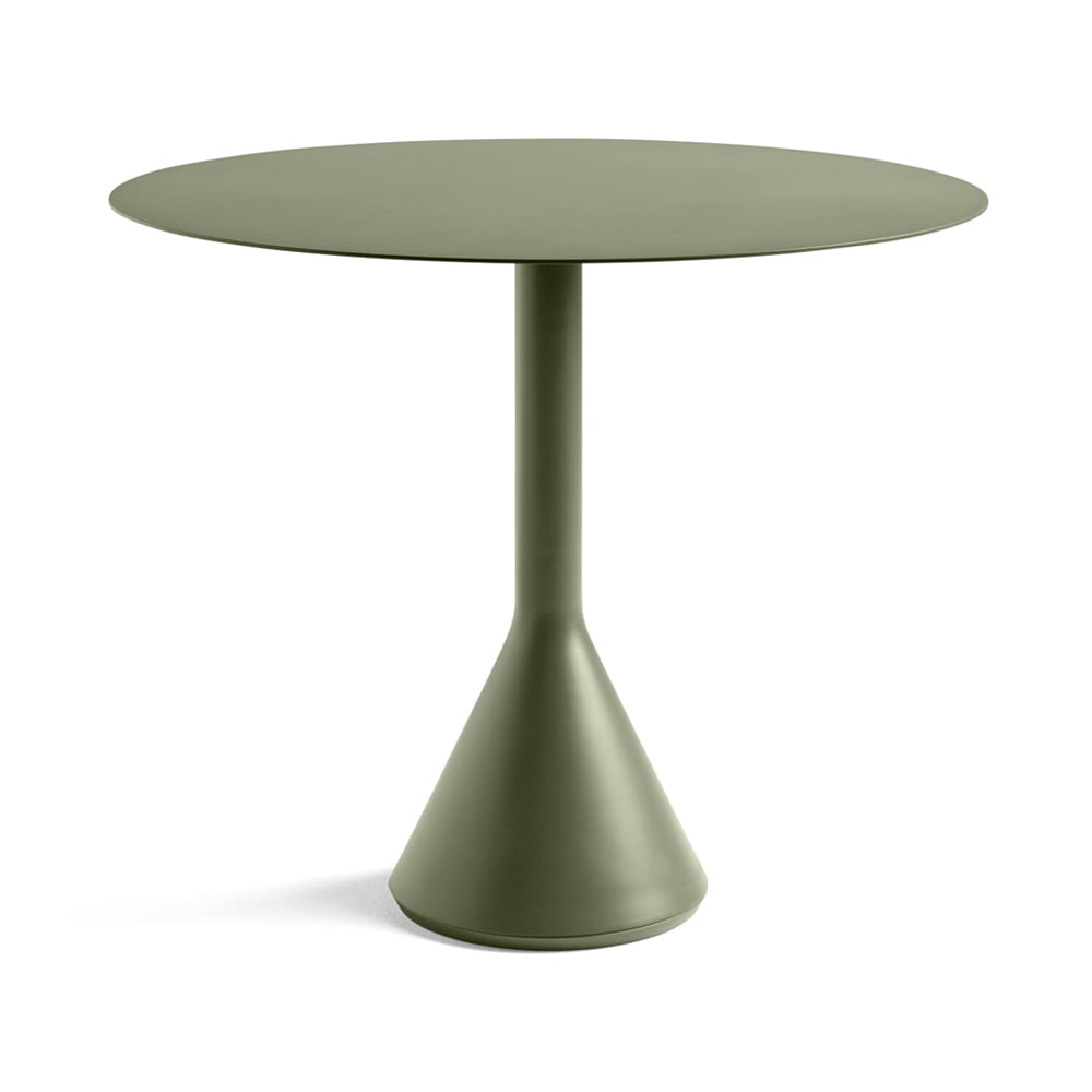 HAY Palissade Cone rond koffietafel Olive, o90 | Scandinavisch Interieur | Tuintafels | Groen
