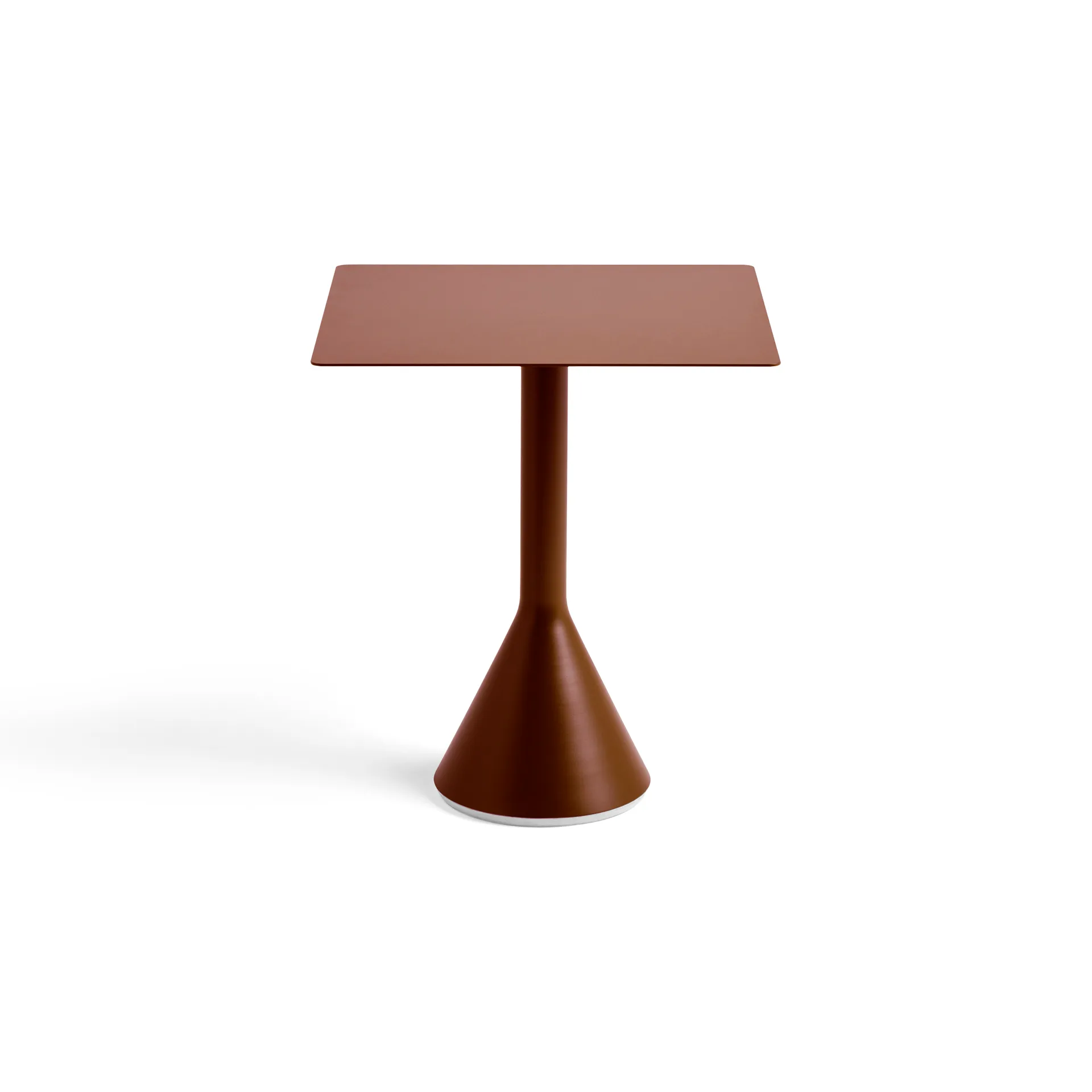 Palissade Cone vierkant koffietafel 65x65 cm, Iron red HAY