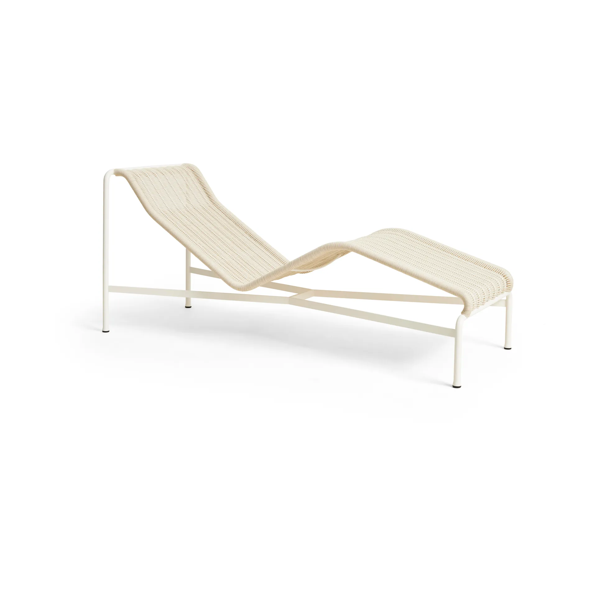 Palissade Cord chaise longue, Cream white HAY