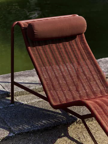 Palissade Cord chaise longue - Iron red - HAY