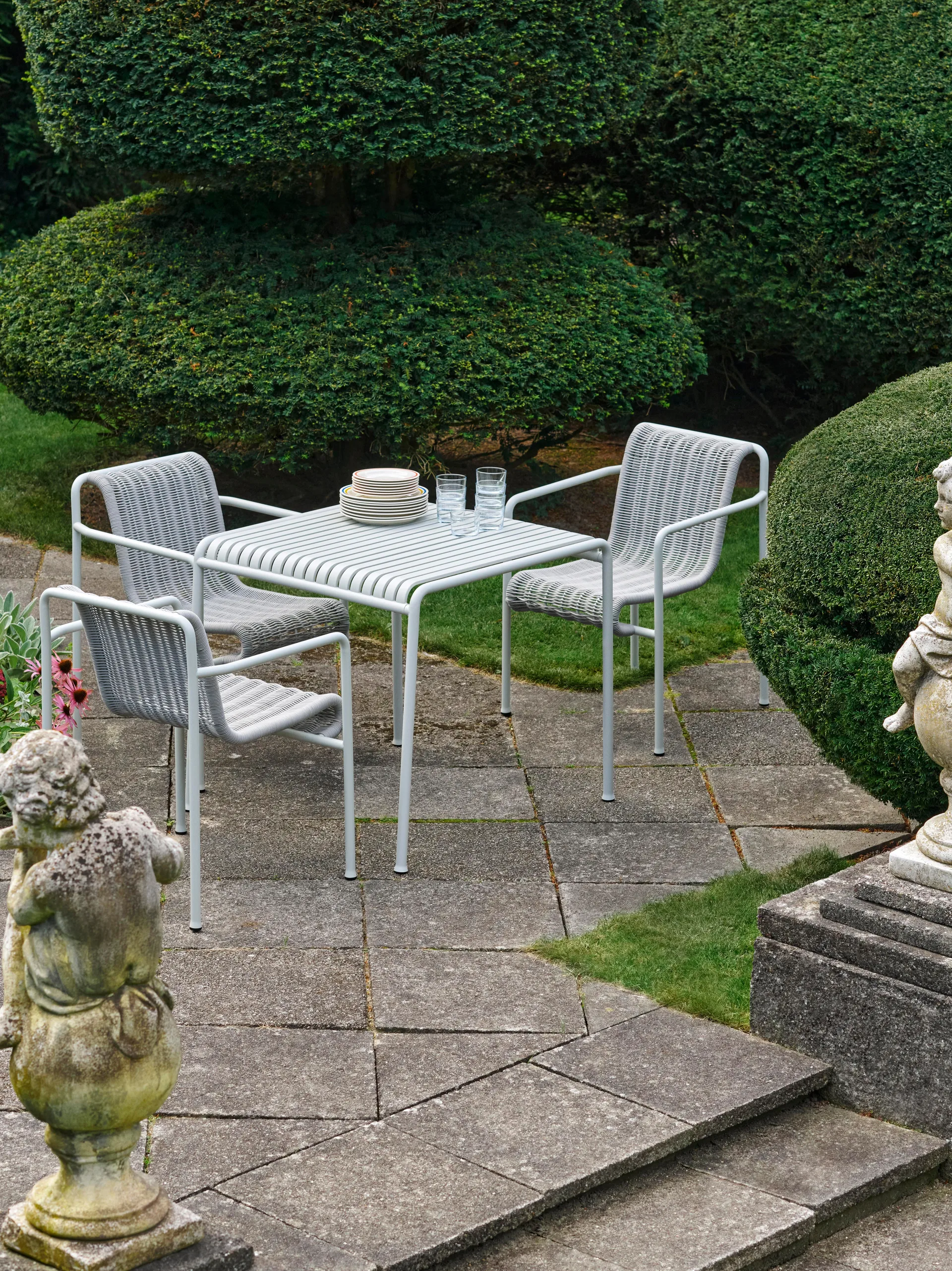 Palissade Cord Dining armstoel, Sky grey HAY