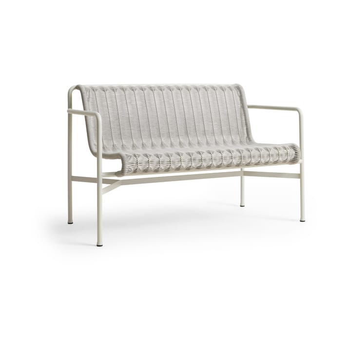 Palissade Cord Dining bank met armleuningen - Sky grey - HAY