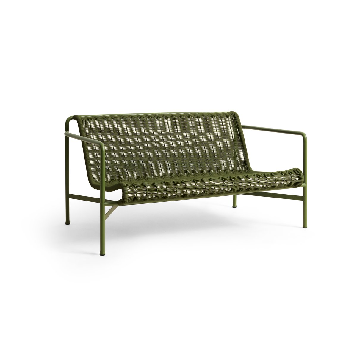 HAY Palissade Cord lounge bank Olive | Scandinavisch Interieur | Groen