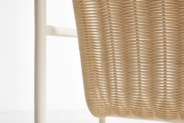 Palissade Cord Low loungestoel - Cream white - HAY