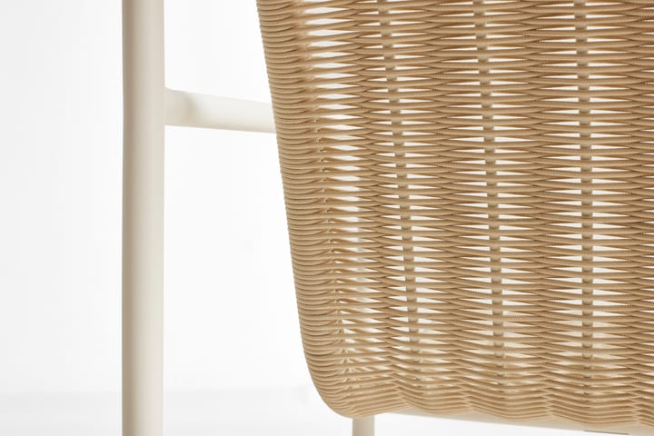 Palissade Cord Low loungestoel, Cream white HAY