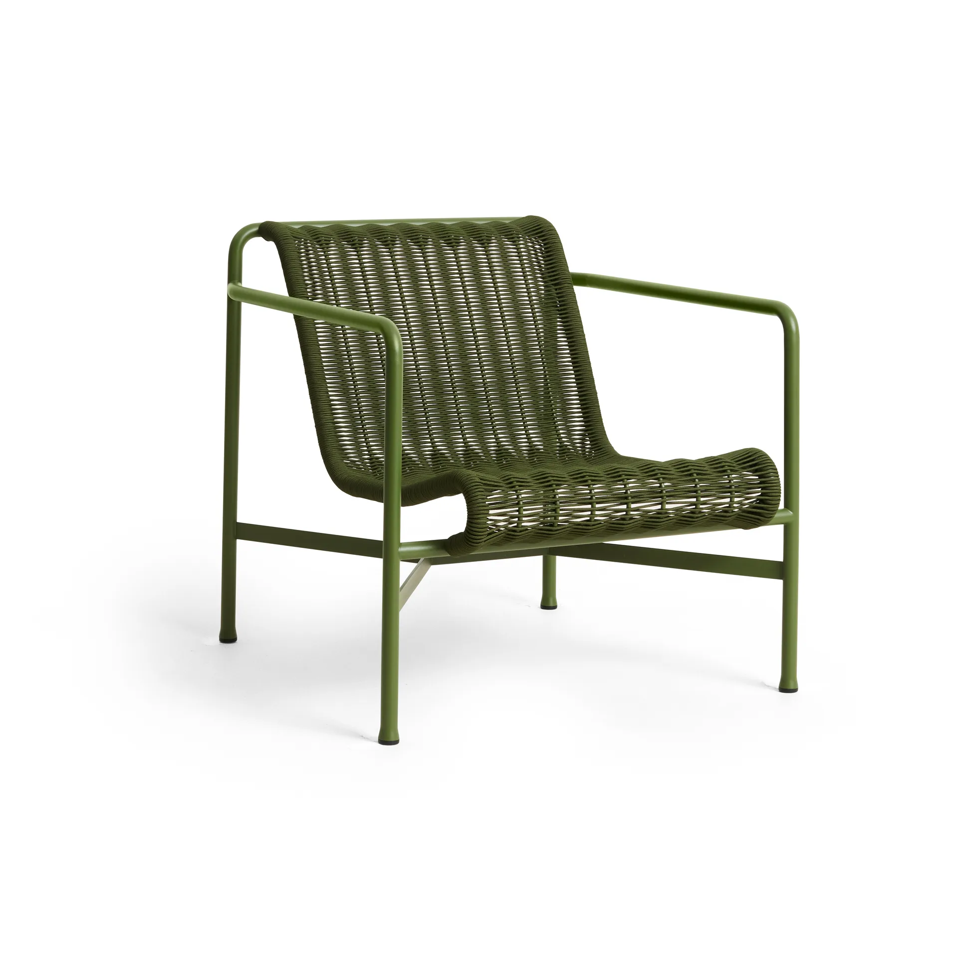 Palissade Cord Low loungestoel, Olive HAY