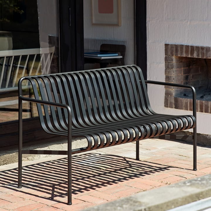 Palissade Dining bank met armleuningen, Anthracite HAY
