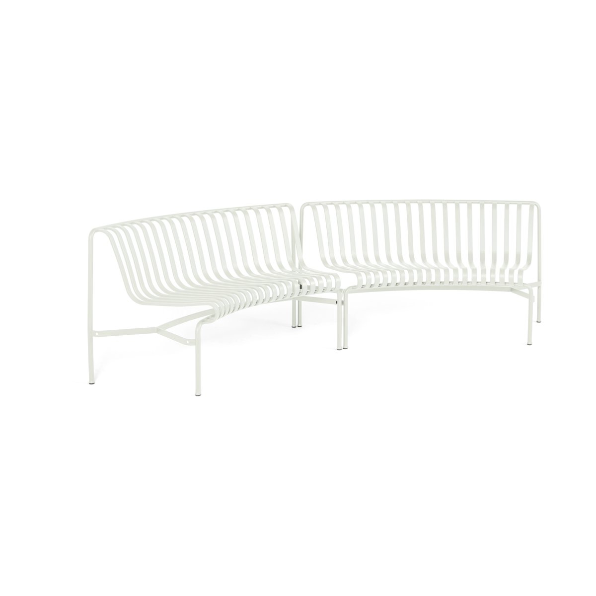 HAY Palissade Dining parkbank in-in Cream white | Scandinavisch Interieur | Wit