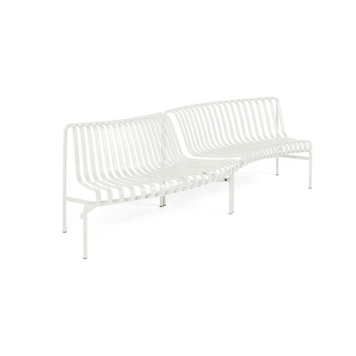 HAY Palissade Dining parkbank in-out Cream white | Scandinavisch Interieur | Wit