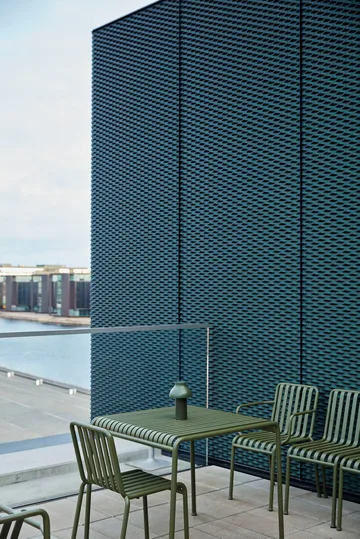 Palissade eetgroep 2 stoelen 82,5x90 cm - Olive - HAY